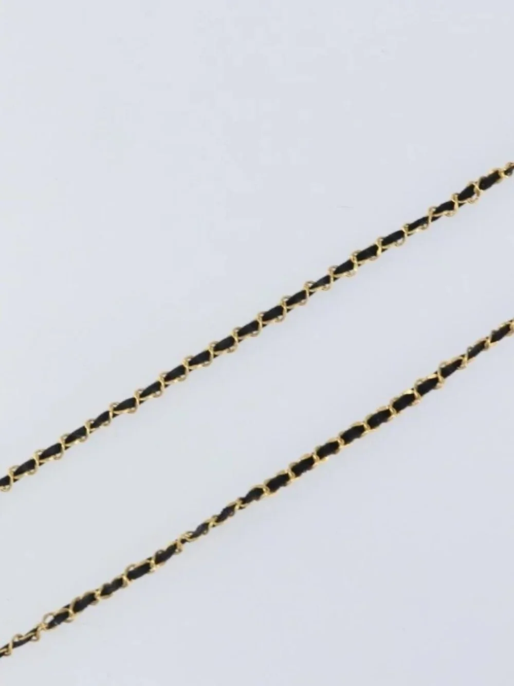 CHANEL Perfume Necklace metal Gold CC Auth mr1750